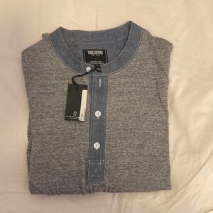 Todd Snyder NWT Gray Henley size S